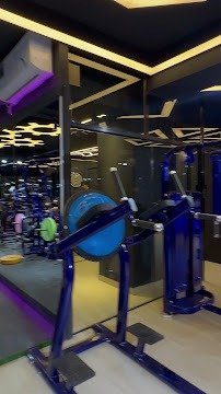 Blue strength machines at Fitlife Gym Dhanmondi